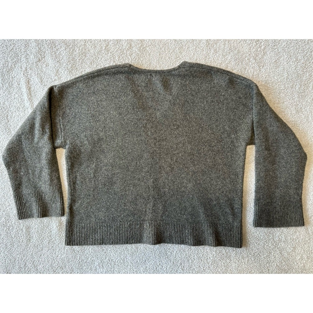 Madewell Donegal‎ Bartlett V-Neck Pullover Sweater in Coziest Yarn Gray Size L - Picture 6 of 12